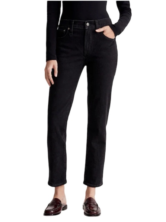 Madewell Denim - Madewell Mid-Rise Perfect Vintage Mom Jeans Faded Black Retro Women’s Size 31